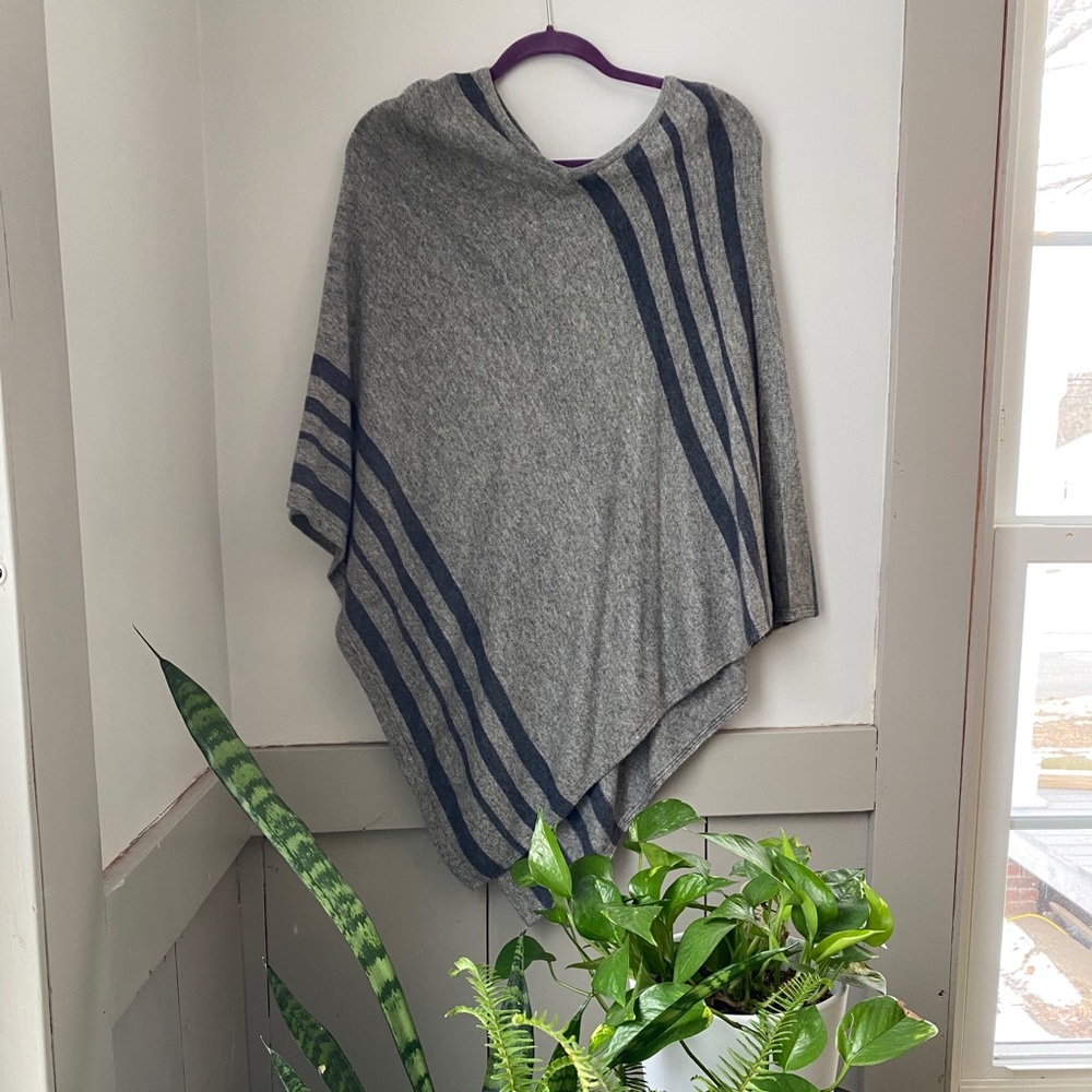 Merino wool poncho